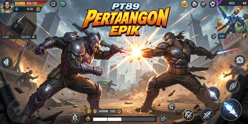 Tampilan gameplay PT89 dengan aksi seru dan visual yang memukau.