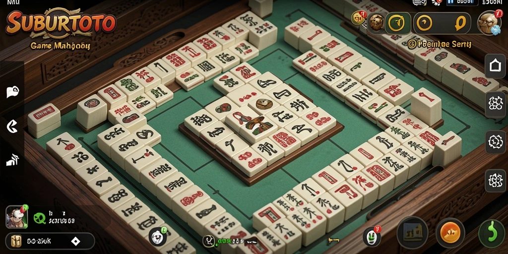 Tampilan gameplay Mahjong yang seru di SUBURTOTO.