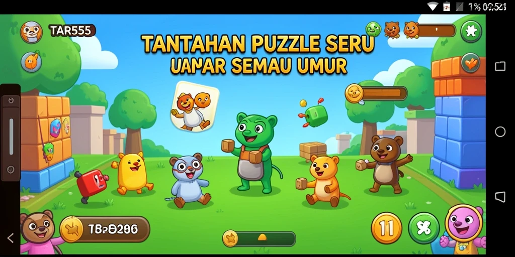 Tampilan gameplay TAR555 yang mendebarkan dan penuh tantangan teka-teki.